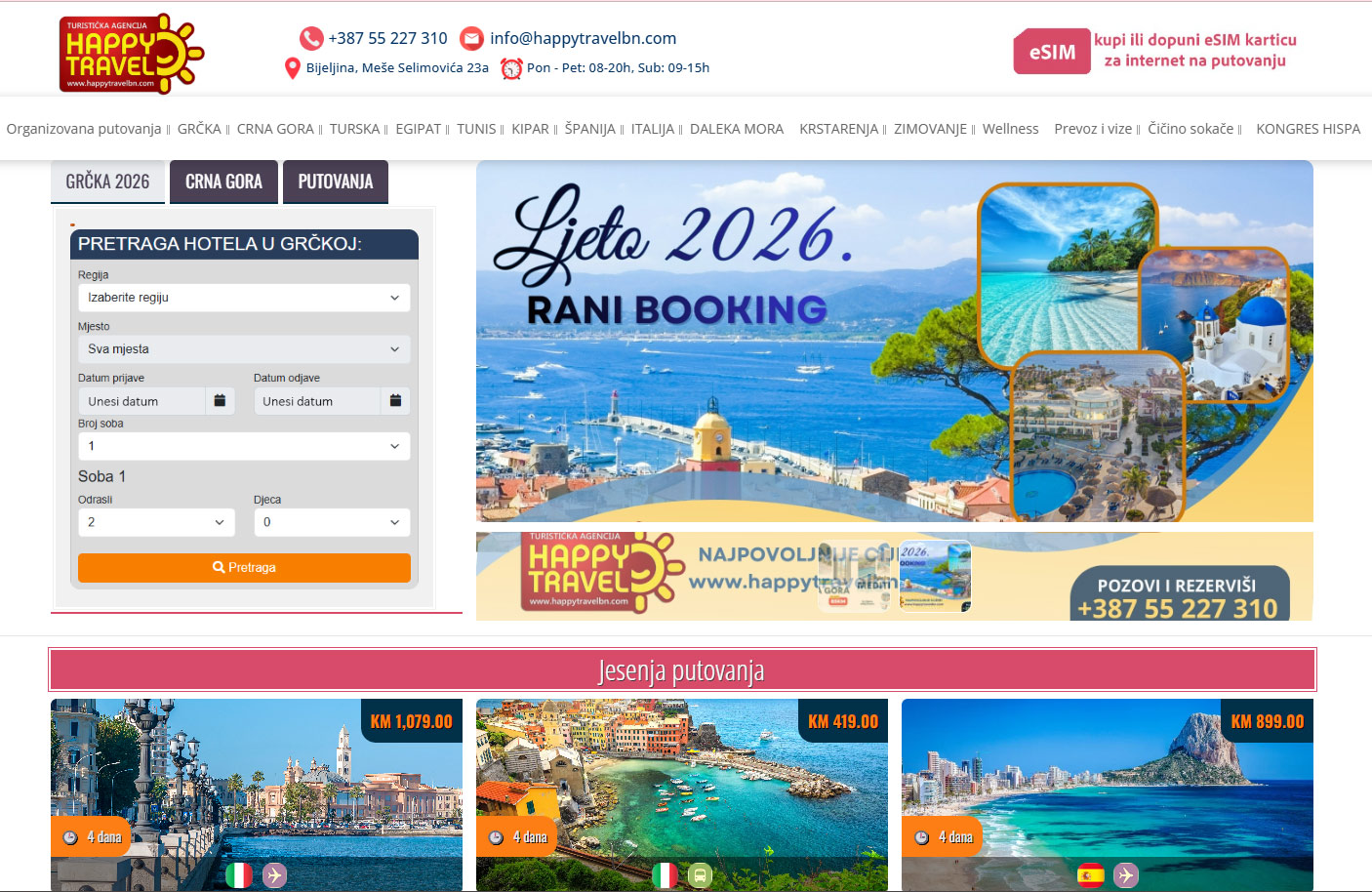 Happy Travel screenshot projekta