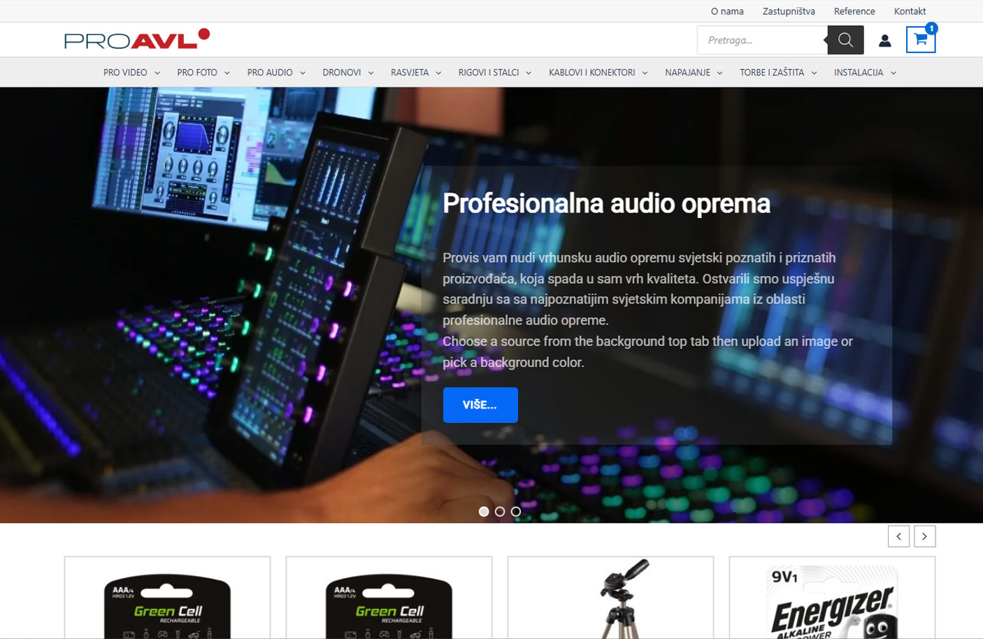 ProAVL screenshot projekta